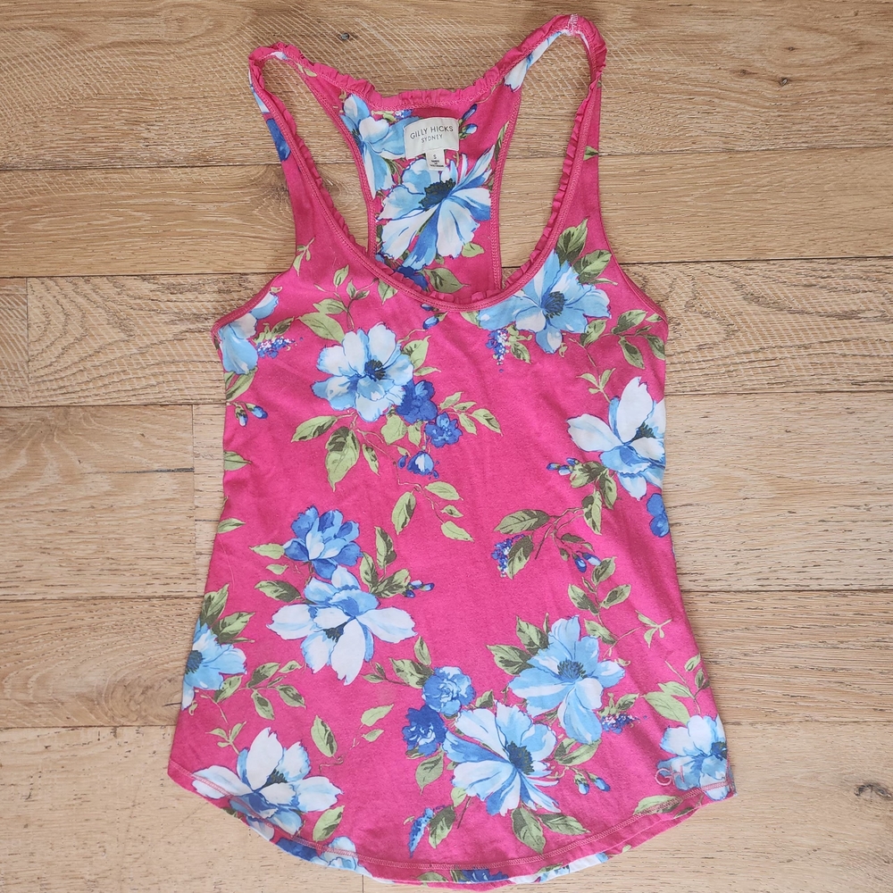 2000's Gilly Hicks Hollister Vintage Pink Top coconut girl cottagecore coquette